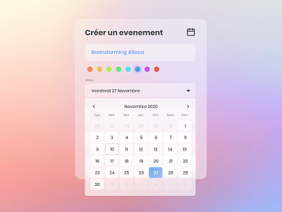 Daily UI #38 - Calendar