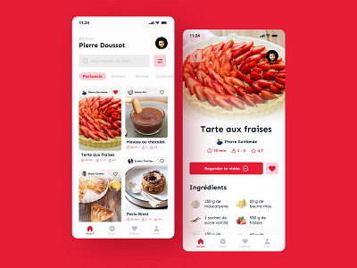 Daily UI #40 - App Recipe app colors daily 100 challenge daily ui design interface recipe recipe app recipes ui ui design ux