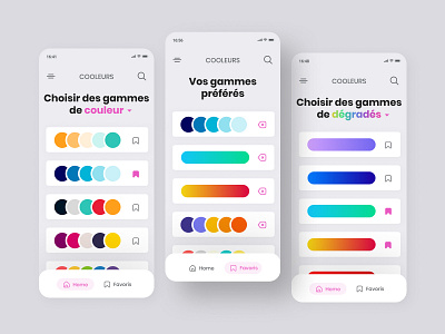 Daily UI #44 - Favorite colors app app design colors colors pick daily 100 challenge daily ui design interface ui ui design