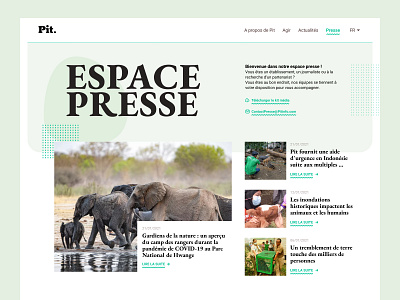 Daily UI #51 - Press Page colors daily 100 challenge daily ui design elephant interface pastel pastel color serif serif font ui ui design web webdesign