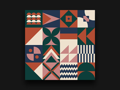 Daily UI #59 - Background Pattern Bauhaus background bauhaus bauhaus100 daily 100 challenge daily ui design illustration pattern