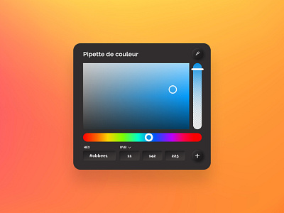 Daily UI #60 - Pipette de couleur color color picker daily 100 challenge daily ui design picker ui ui design