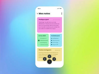 Daily UI #65 - Notes Minimal app colors daily 100 challenge daily ui design interface minimal minimalism ui ui design