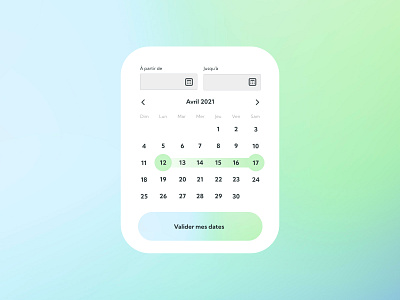 Daily UI #80 - Date Picker colors daily 100 challenge daily ui date design gradient mash gradient reservation ui ui design
