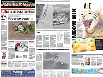 A Section and A&E design newspapers page design