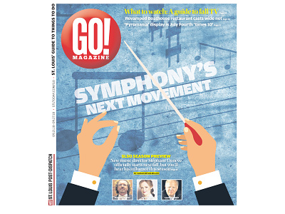 Symphony Cover design illustration page design