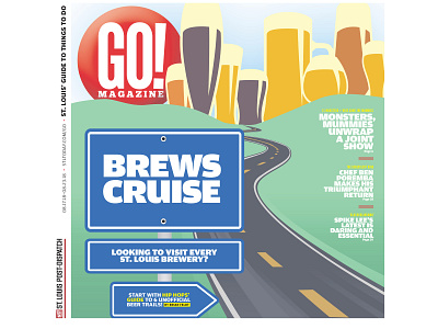 Brews Cruise01 design illustration newspapers page design typography
