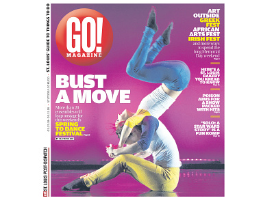 Bust A Move design newspapers page design