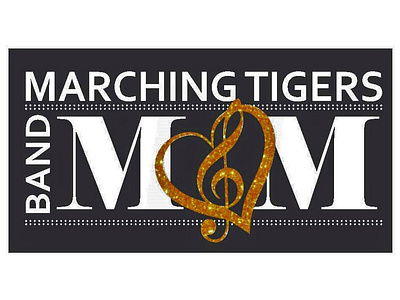 Tigers Band Mom design tshirt design typography