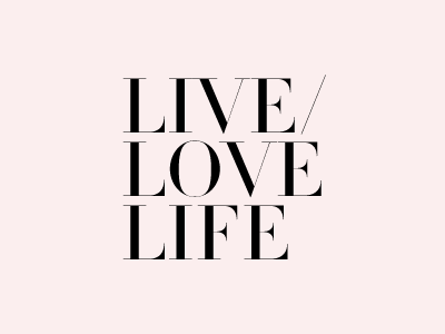 LIVE/LOVE LIFE logotype photo project