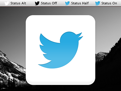Twitter Icon Replacements app icon larry menubar newtwitter replacement status twitter