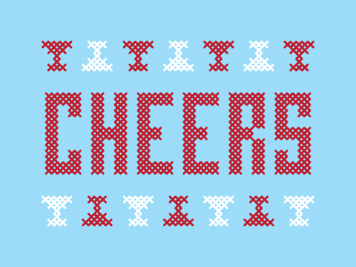 Cheers 2 cheers christmas glass knit type