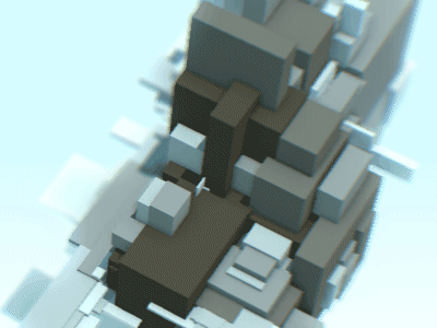 Greeble Generator 3d block cube elastic geometry procedural