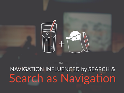 Search as Navigation flat giantconf ia illustration keynote navigation presentation usability ux