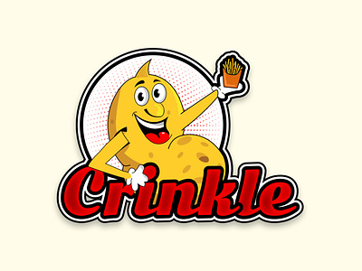 Crinkle esports logo flat logo mascot logo milimastic logo typography logo vintage