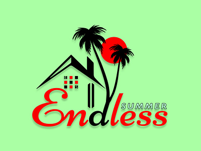Endless flat logo design icon mascot logo milimastic logo typography logo