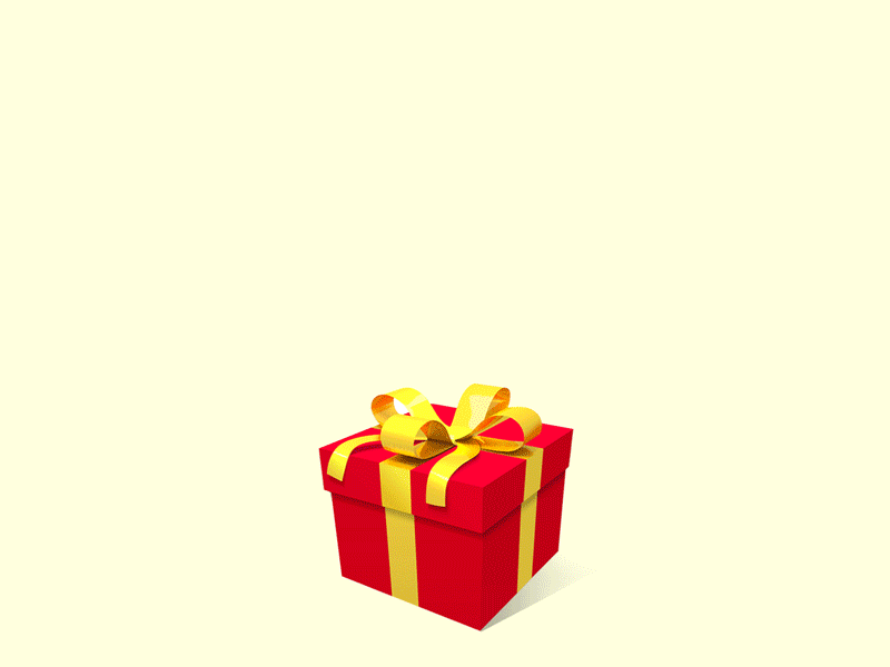 Gift Box Ad animated animated gif animated logo background design motion graphic neon lights web animation