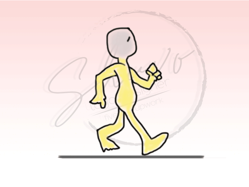 Character Walking animated gif character animation gif animated image gif logo animation motion graphic walking web banner ad
