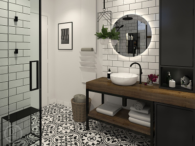 Industrial bathroom 3dvisualization bathroom bathroomdesign design dtinteriordesign interior interior design interior design ideas interiordesigner visualization