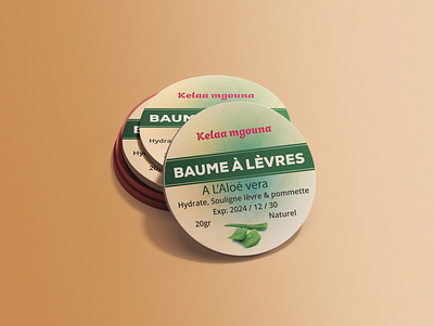 Label Coaster Mockup aloe vera ayoub bamoussa design illustration kelaa mgouna label logo maroc naturel netimpression ouarzazate vector