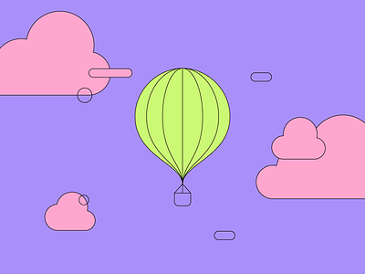Balloon balloon design flatdesign illustration