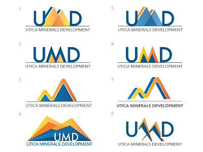 Utica Minerals Development Branding corporate brand logo logo design