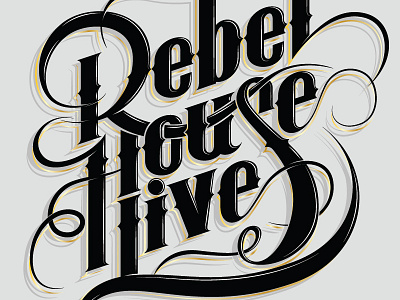 Rebel House Live australia disco dj hermosillo house lettering live logo logotype mexico music rebel sonora type