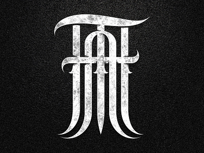 TAH monogram band design lettering logo logotype mexico monogram rock tah type typography