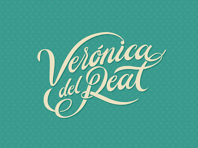 Veronica del Real barbershop brand branding hairstylish lettering logotype style stylish typography