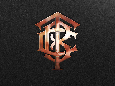 TBC Monogram barber barbershop branding company handlettering lettering logo logotype monogram timeless timeless barbershop