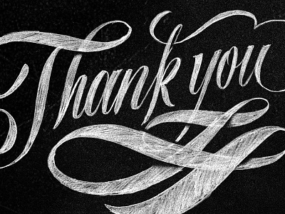 Thank you - 031 365 rounds followers instagram lettering sketch thank you type typo typography