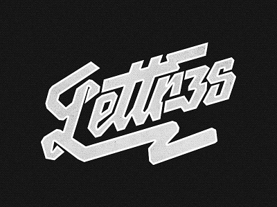 Lettres block lettering letters lettres script studio texture tres type typography