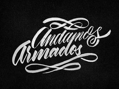 Andamos Armados brushpen compadres del type handlettering lettering mexico type typo typography