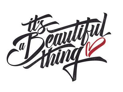 Beautiful Thing beautiful girls handlettering hearth lettering love type typography
