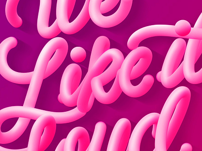 We like it loud brush mixer handlettering lettering like loud type typography