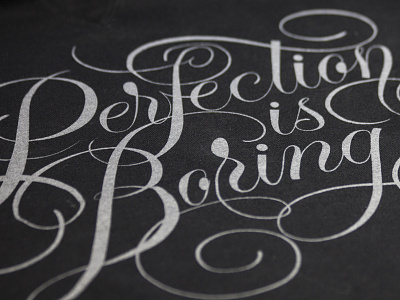 Perfection is boring boring crewneck handlettering lettering perfection product type typography