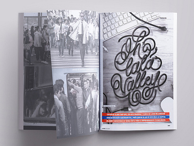 Oh lalá Valley handlettering lettering magazine sillicon valley technology type usb