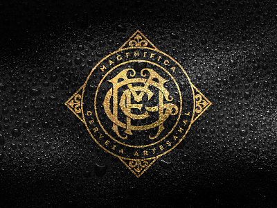 MGFC Monogram beer beer label beer logo branding craft crafted beer handlettering lettering logo logo design logotype monogram