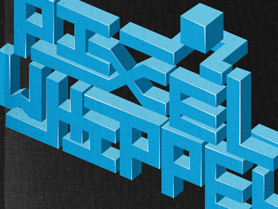 Pixel Whipper isometric mexico pixel square typography