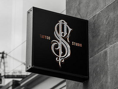 Pino Savnik - Tattoo Studio branding graphic design handlettering lettering logo logotype monogram ps studio tattoo