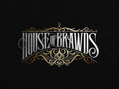 House of Brawds branding clothing handlettering lettering logo logotype models victorian