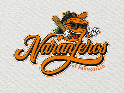 Naranjeros concept badass base baseball branding handlettering illustration lettering letters logotype mascot naranjeros orange