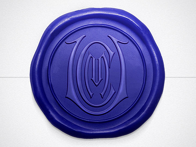 UCM Wax Seal blue handlettering lettering wax wax seal