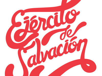 Ejercito de Salvación / Salvation Army ejercito de salvacion lettering salvation army shirt typography