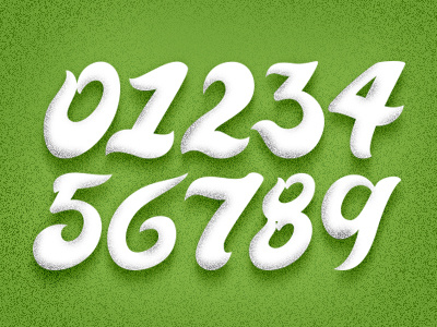 Numbers lettering noise numbers typeface typography weeks