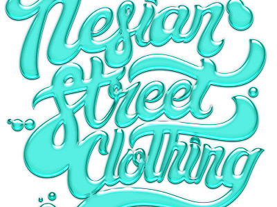 Nessian Shirt effects lettering shirt tutorials typography