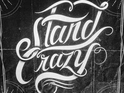 Stand Crazy cd hermosillo hip hop lettering logo mexico noise rap shadows typography