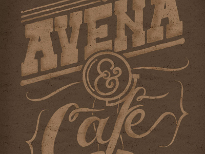 Avena & Cafe box film hermosillo lettering logo mexico typography