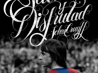 Frases del Fútbol barcelona football futbol johan cruyff lettering mexico phrases quotes soccer typography