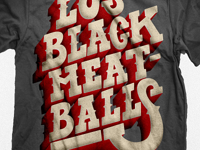 The Black Meatballs band contest hermosillo indie meatballs music méxico rock shirt sonora threadless type typography